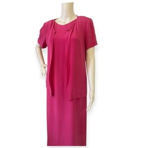 Maggy Boutique Elegant Pink Women's Dress & Jacket